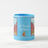 Patron St. Francis von Assisi Watercolor Geschenk Tasse (Zentrum)