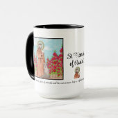 Patron St. Francis von Assisi Watercolor Geschenk Tasse (Vorderseite Links)