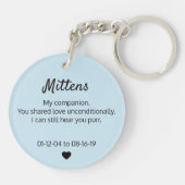 Patron St. of Cats Schlüsselanhänger Memorial Your (Rückseite)