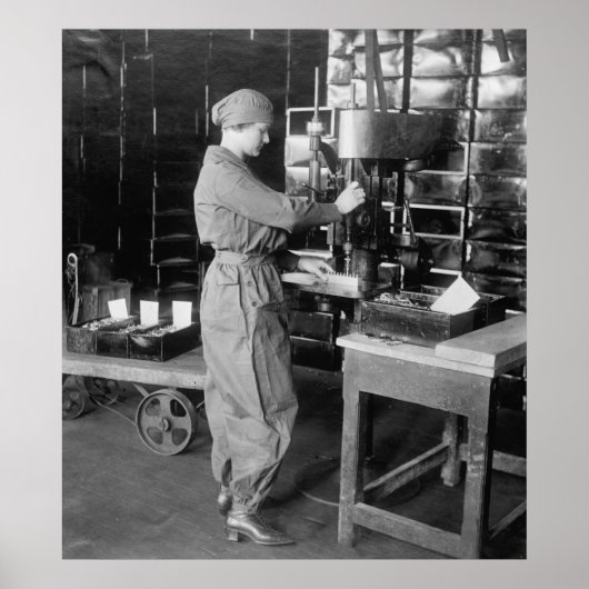 Patronen für die Bohrung der Munition WW1: 1910er Poster (Vorne)