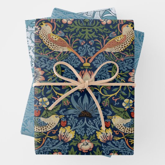 Patronen in einem Blumenbaum Geschenkpapier Set (Beispiel)