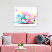 Patronenfarbe Leinwanddruck (Insitu (Wohnzimmer))