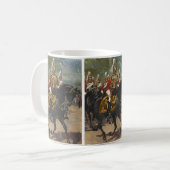 Patrouille der britischen 1st Life Guards der Hous Kaffeetasse (Vorderseite Links)