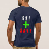 Patrouille - fahren Sie Ski u. retten Sie 3 T-Shirt (Rückseite)