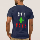 Patrouille - fahren Sie Ski u. retten Sie 4 ("Ski T-Shirt (Rückseite)