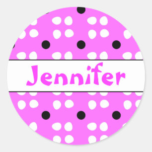 Patrouille Gepersonaliseerde Stippen Runder Aufkleber