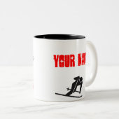 Patrouille - Ihr Erholungsort Zweifarbige Tasse (VorderseiteRechts)