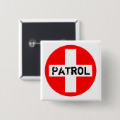 Patrouille - Knopf Button (Vorne & Hinten)