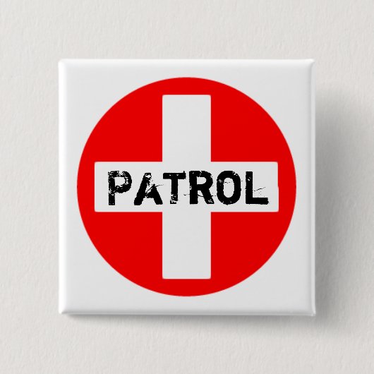 Patrouille - Knopf Button (Vorderseite)
