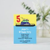 Patrouillenboot Einladung (Stehend Vorderseite)