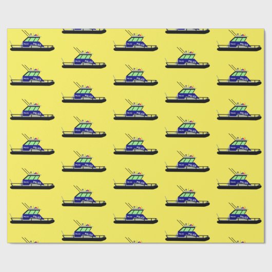 Patrouillenboot Geschenkpapier (Flach)