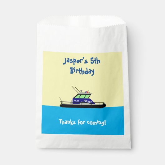 Patrouillenboot Geschenktütchen (Vorderseite)
