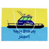 Patrouillenboot Große Geschenktüte (Rückseite)