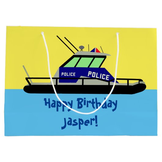 Patrouillenboot Große Geschenktüte (Rückseite)