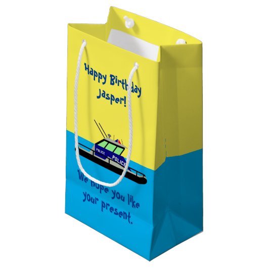 Patrouillenboot Kleine Geschenktüte (Vorderseite Schrägansicht)