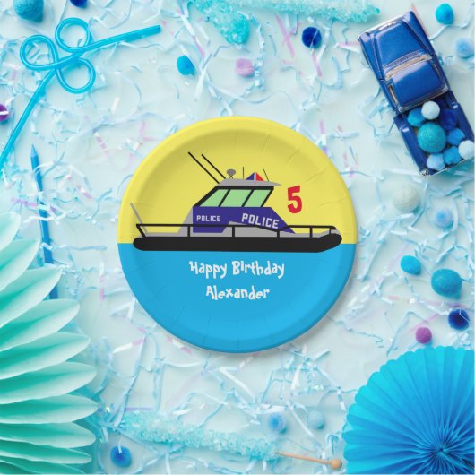 Patrouillenboot Pappteller (Party)