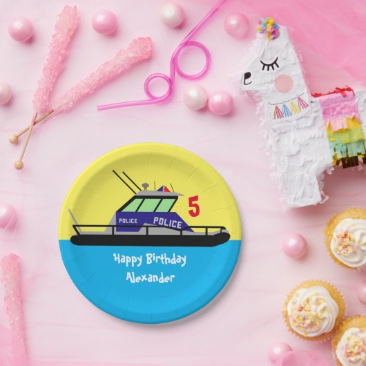 Patrouillenboot Pappteller (Party)