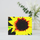 Patsy and Mandy Sunflower Postcard Postkarte (Stehend Vorderseite)