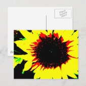 Patsy and Mandy Sunflower Postcard Postkarte (Vorne/Hinten)