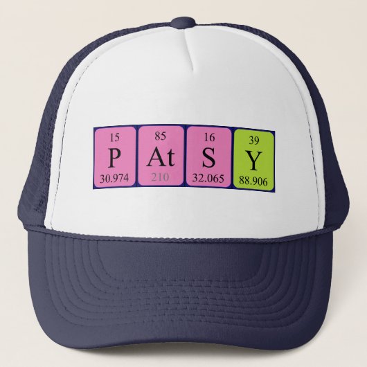 Patsy Periodenname Truckerkappe (Vorderseite)
