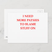 patsy postkarte (Vorne/Hinten)