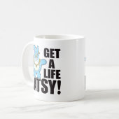 Patsy-schlechtes Brötchen-Leben Kaffeetasse (Vorderseite Links)