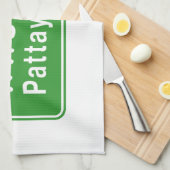 Pattaya Ahead ⚠ Thai Highway Traffic ⚠ Handtuch (Viertel Falte)