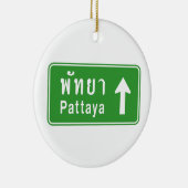 Pattaya Ahead ⚠ Thai Highway Traffic ⚠ Keramikornament (Rechts)