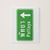 Pattaya Ahead ⚠ Thai Highway Traffic ⚠ Puzzle (Vertikal)