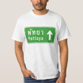 Pattaya Ahead ⚠ Thai Highway Traffic ⚠ T-Shirt (Vorderseite)
