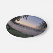 Pattaya Beach Sunset ... Chonburi, Thailand Pappteller (Schrägansicht)