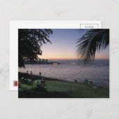 Pattaya Beach Sunset ... Chonburi, Thailand Postkarte (Vorne/Hinten)