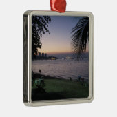 Pattaya Beach Sunset ... Chonburi, Thailand Silbernes Ornament (Rechts)