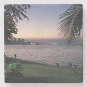 Pattaya Beach Sunset ... Chonburi, Thailand Steinuntersetzer (Vorderseite)