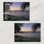 Pattaya Beach Sunset ... Chonburi, Thailand Visitenkarte (Vorne/Hinten)