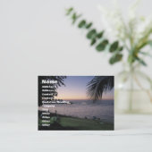 Pattaya Beach Sunset ... Chonburi, Thailand Visitenkarte (Stehend Vorderseite)