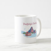 Pattaya Chonburi Thailand Pastel Travel Kaffeetasse (VorderseiteRechts)
