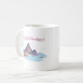 Pattaya Chonburi Thailand Pastel Travel Kaffeetasse (Vorderseite Links)