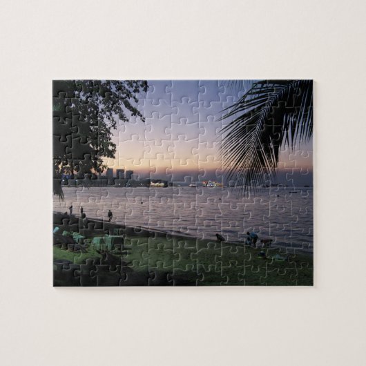 Pattaya-Strand-Sonnenuntergang… Chonburi, Thailand Puzzle (Horizontal)