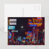 Pattaya Walking Street in Thailand Postkarte (Vorne/Hinten)