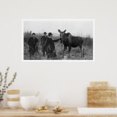 Patten eines Elch-Fotos 1921 Poster (Küche)