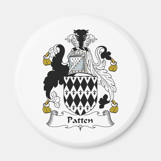 Patten Familienwappen Magnet (Vorne)