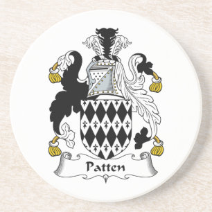 Patten-Familienwappen Sandstein Untersetzer