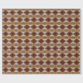 Pattenierte Holzplanken Diamantmuster Mixed Media Geschenkpapier (Flach)