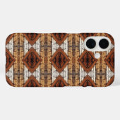 Pattenierte Holzplanken im Diamantmuster Mixed Med Case-Mate iPhone Hülle (Rückseite (Horizontal))