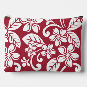 PATTER DER INSEL PLUMERIA IN KARDINAL RED ZUBEHÖRTASCHE