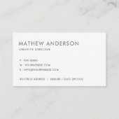 PATTER DER SCHWARZ-WEISSEN STRIPIERZEILE DES BOLD VISITENKARTE (Rückseite)