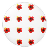 PATTER FÜR ROTE BLUME KERAMIKKNAUF (Vorderseite)