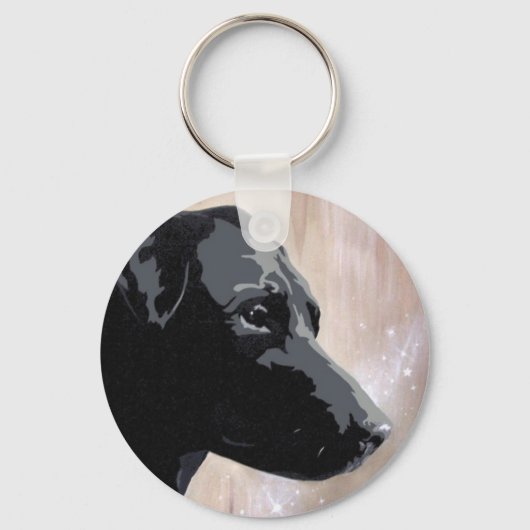 Patterdale Hunde Funkeln Design Keyring Schlüssela Schlüsselanhänger (Vorderseite)