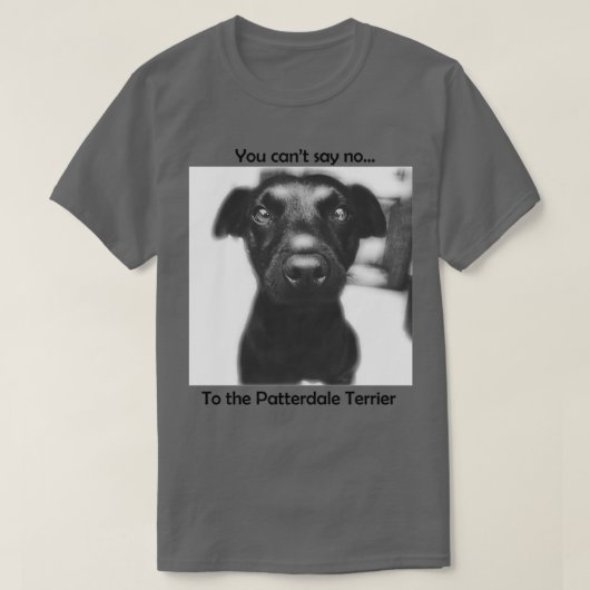 Patterdale Terrier Cant sagen T-Shirt (Design vorne)